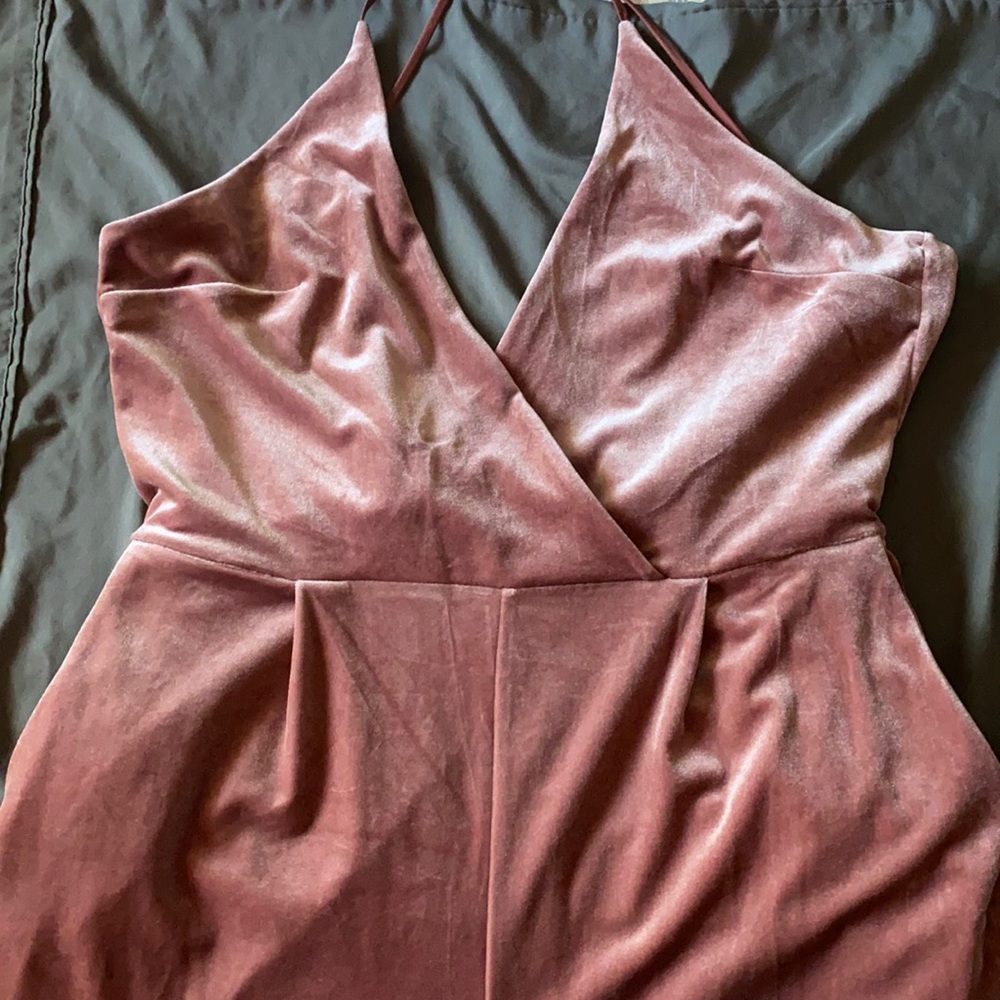 Express velvet jumpsuit